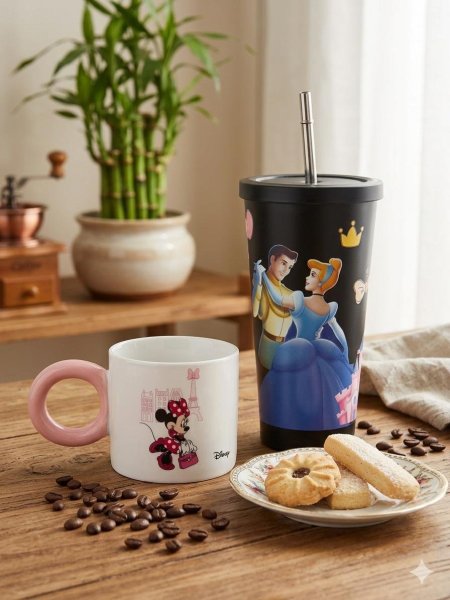 مطرة Disney مع فنجان طقم امير واميرة